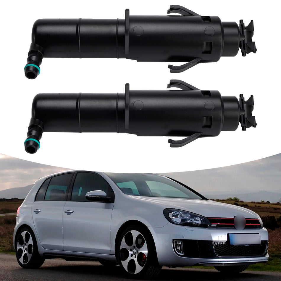 VW ゴルフ ジェッタ MK6 用 フロントヘッドライト スプレー ウォッシャー ノズル 5K0955978A 1組