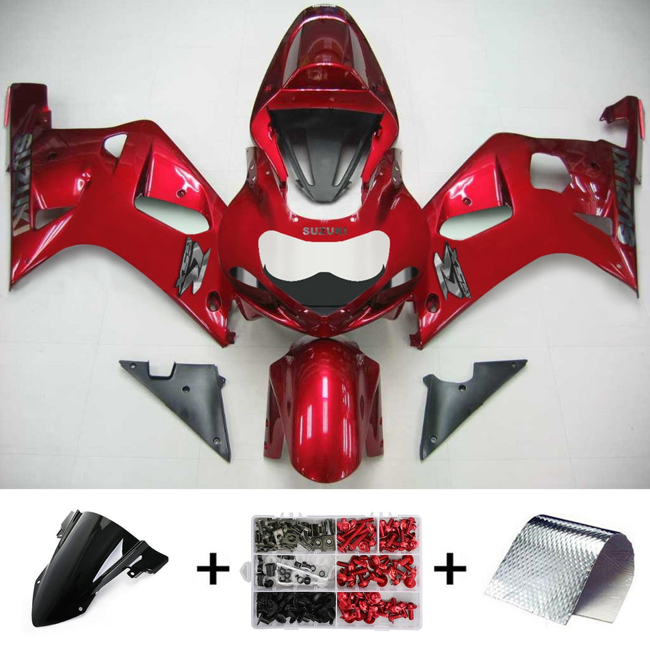 2001-2003 スズキ GSXR750 K1 Amotopart インジェクションフェアリングキット ボディワーク プラスチック ABS #124