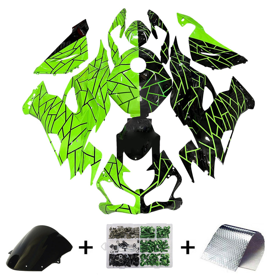 インジェクションフェアリングキット ボディワーク プラスチック ABS カワサキ ZX6R 2019-2023 に適合
