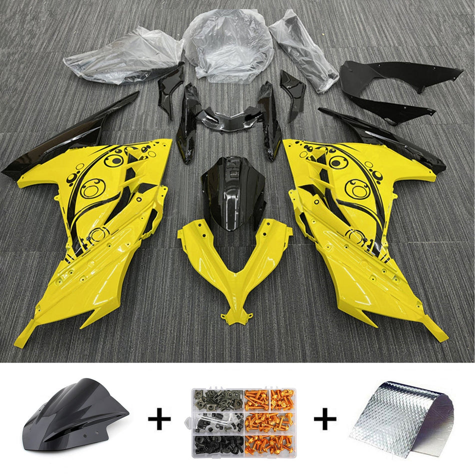 2013-2024 カワサキ EX300/Ninja300 インジェクションフェアリングキット ボディワーク プラスチック ABS
