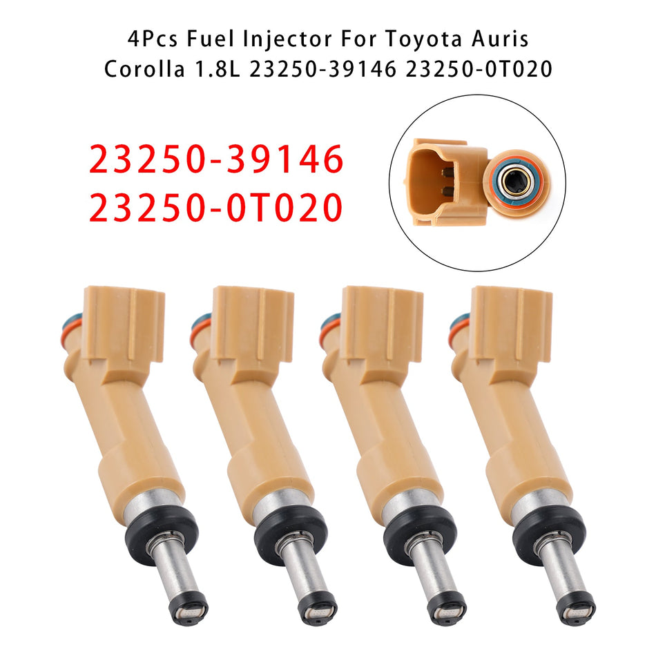 トヨタ オーリス カローラ 1.8L 23250-39146 23250-0T020 用燃料インジェクター 4個