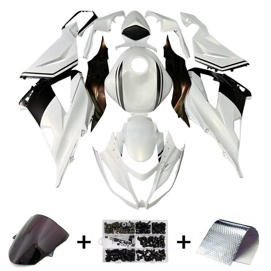 インジェクションフェアリングキット ボディワーク プラスチック ABS カワサキ ZX6R 636 2013-2018 に適合
