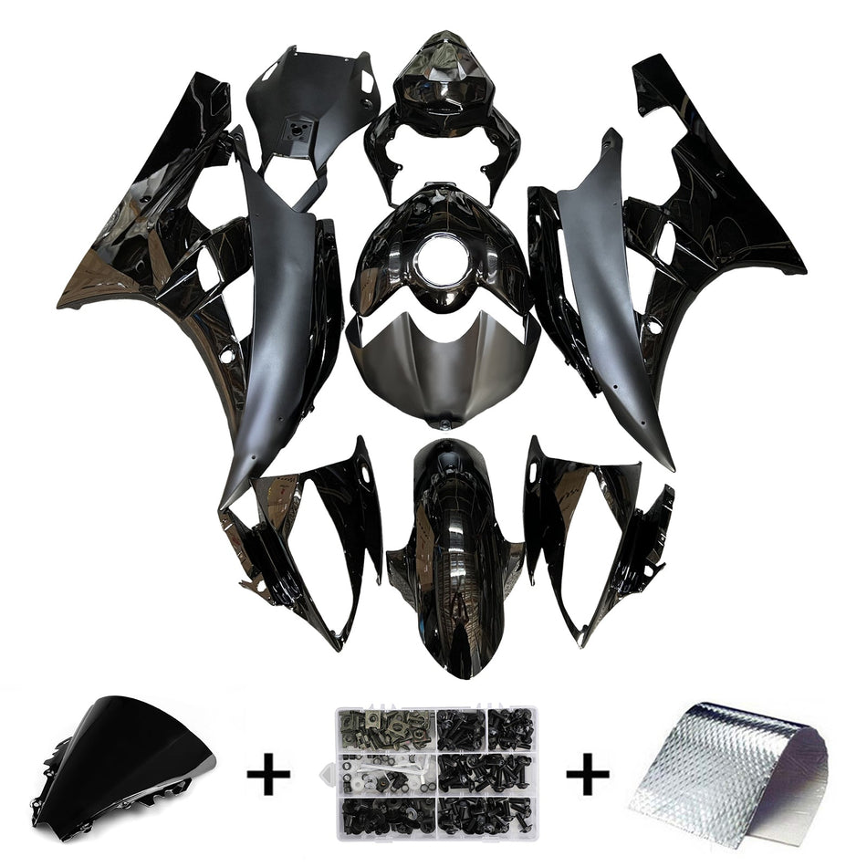 インジェクションフェアリングキット ボディワーク プラスチック ABS ヤマハ YZFR6 YZF-R6 2006-2007用