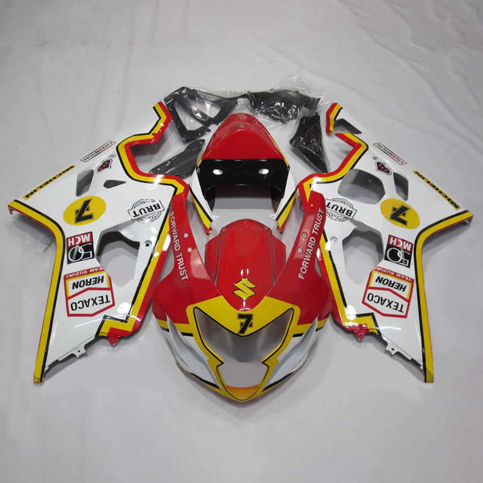 インジェクションフェアリングキット ボディワーク プラスチック ABS スズキ GSXR 600/750 2004-2005 K4用