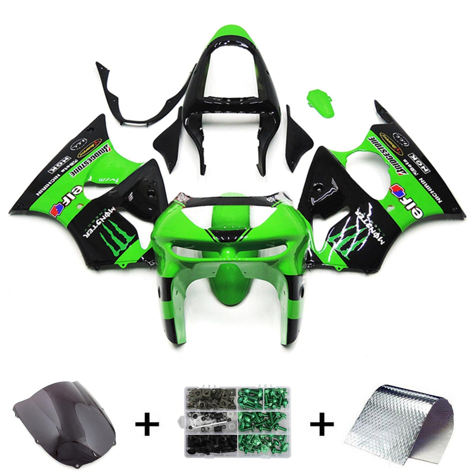 1998-1999 カワサキ ZX6R フェアリングキット ボディワーク プラスチック ABS
