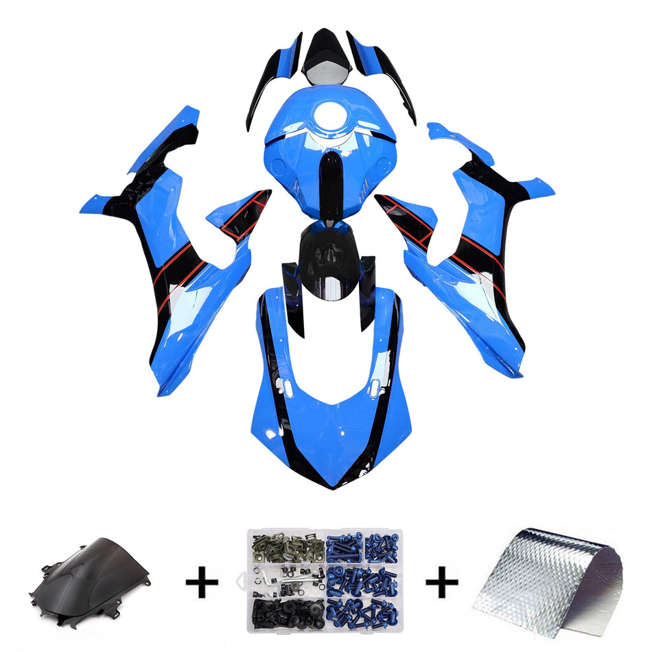 インジェクションフェアリングキット ボディワーク プラスチック ABS ヤマハ YZFR1 YZF-R1 2015-2019用