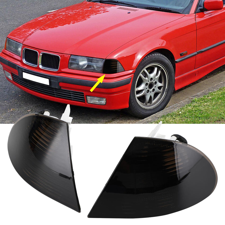 1998-2001 BMW 3シリーズ E46 セダン ペア グレー コーナーサイドライト 63136902766用