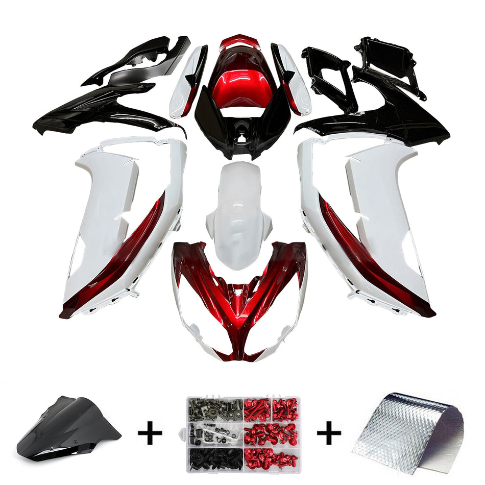 インジェクションフェアリングキット ボディワーク プラスチック ABS カワサキ ER-6F Ninja650 2012-2016 に適合