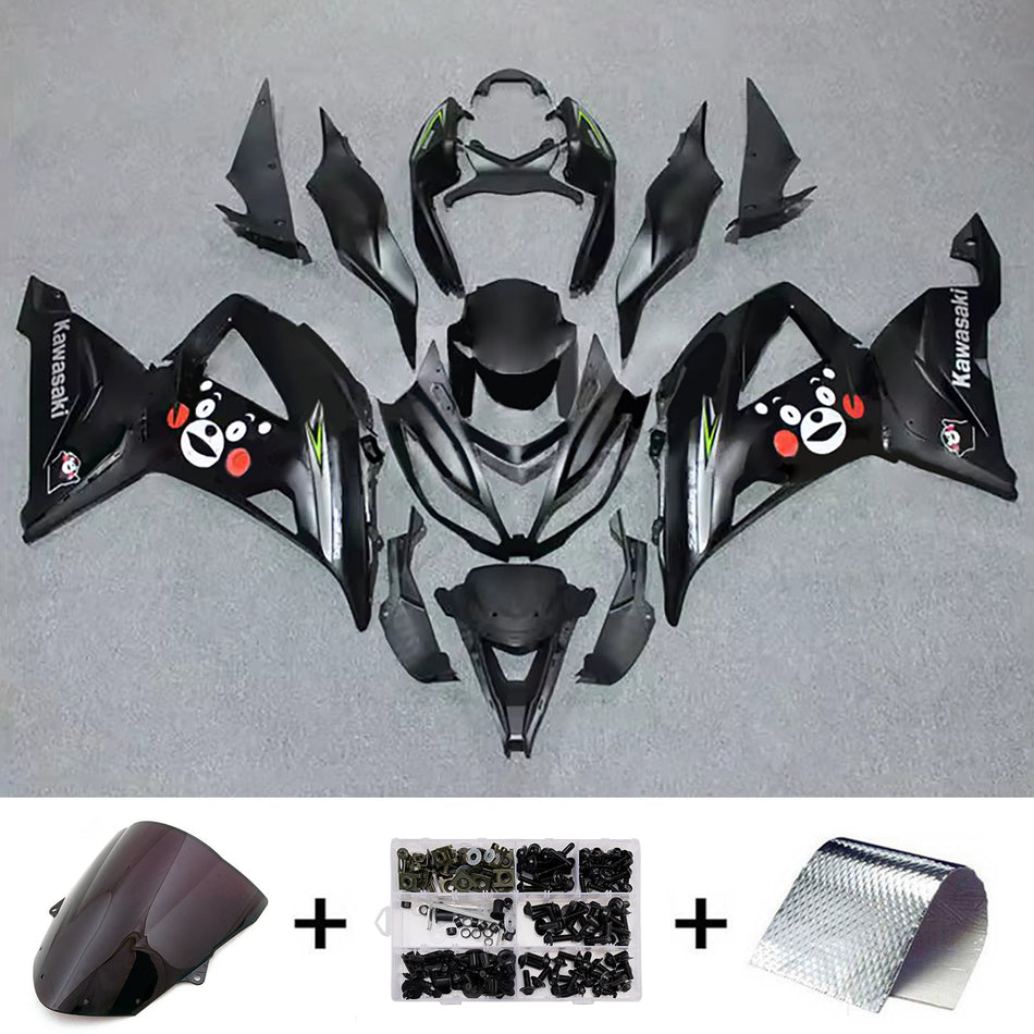 インジェクションフェアリングキット ボディワーク プラスチック ABS カワサキ ZX6R 636 2013-2018 に適合