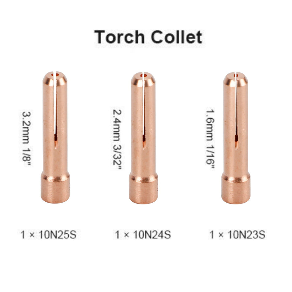12個 パイレックス ガラスカップ TIG 溶接トーチ アクセサリーキット Wp-17/18/26用