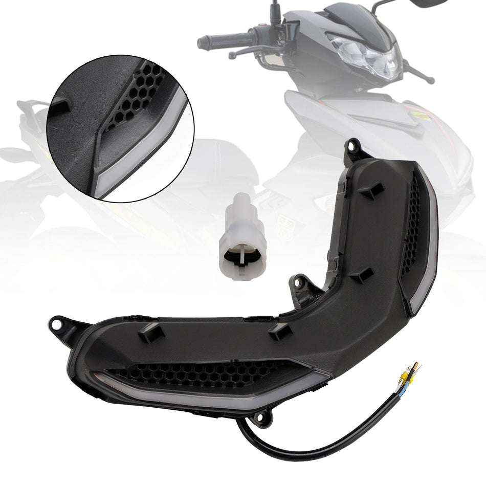 ヘッドランプ ヘッドライト ガード プロテクター グリル LED シグナル ライト ヤマハ Y15Zr 用