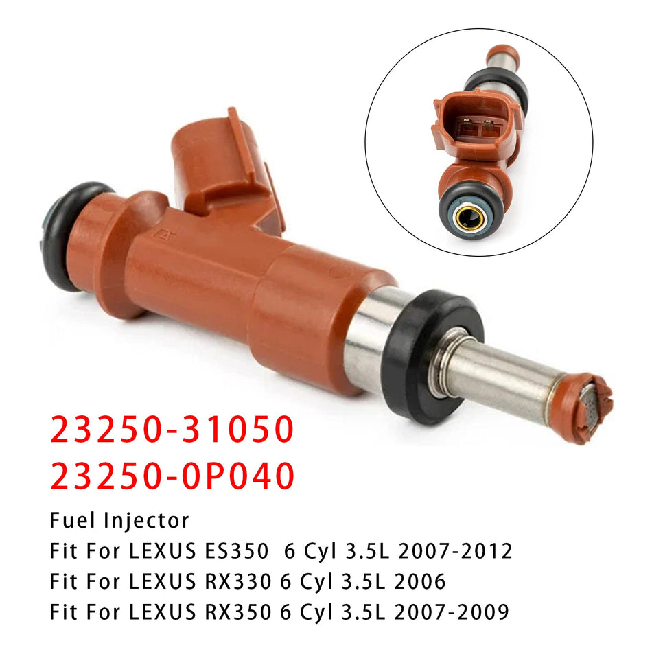 トヨタ カムリ シエナ レクサス RX350 3.5L V6 07-15 23250-31050 用燃料インジェクター 1個