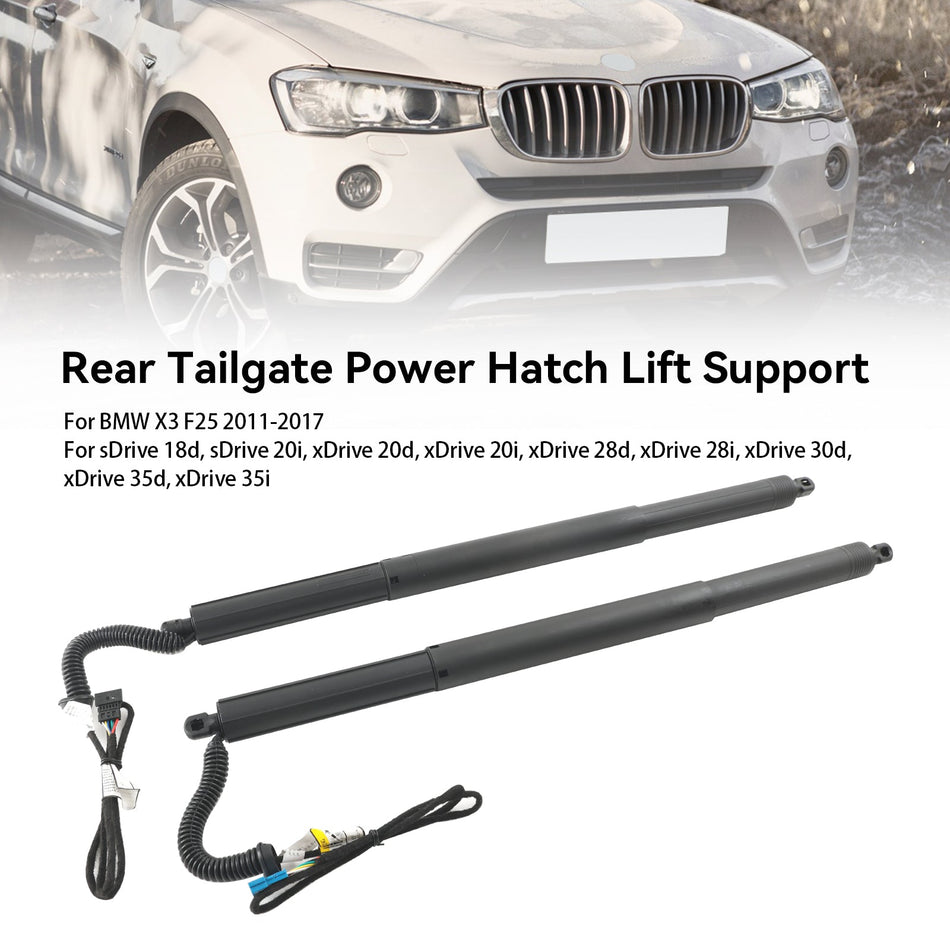 2011-2017 BMW X3 F25 sDrive 18d、sDrive 20i、xDrive 20d、xDrive 20i、xDrive 28d 2PCS 左右電動テールゲートストラット ガス 51247232003
