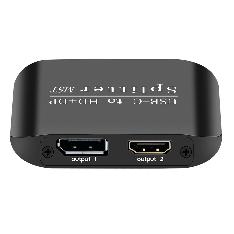 Type-C to HDMI+DP 1x2 ラップトップ スプリッター MST 2画面ディスプレイ 1入力2出力