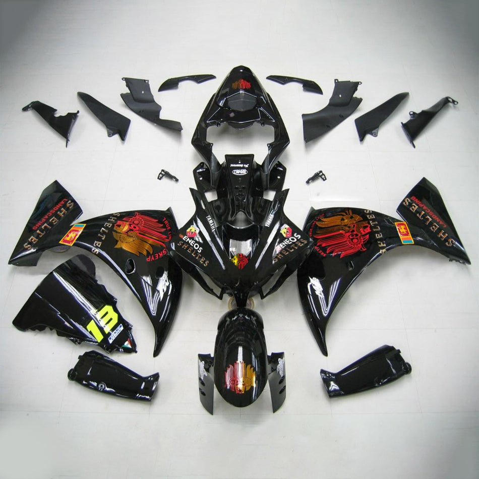 2012-2014 ヤマハ YZF 1000 R1 Amotopart インジェクションフェアリングキット ボディワーク プラスチック ABS #141