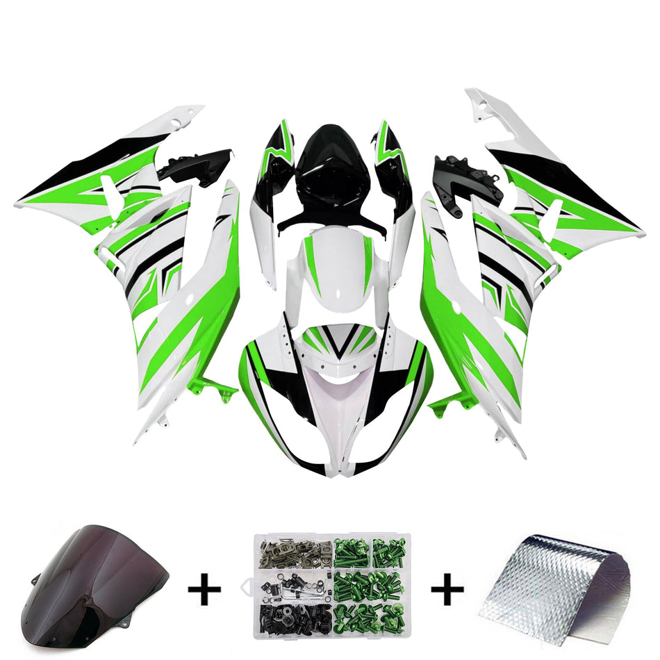 インジェクションフェアリングキット ボディワーク プラスチック ABS カワサキ ZX6R 636 2009-2012 に適合