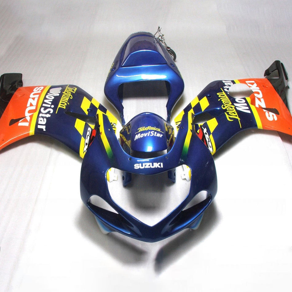 スズキ GSXR1000 2000-2002 K1 K2 用 インジェクションフェアリングキット ボディワーク プラスチック ABS