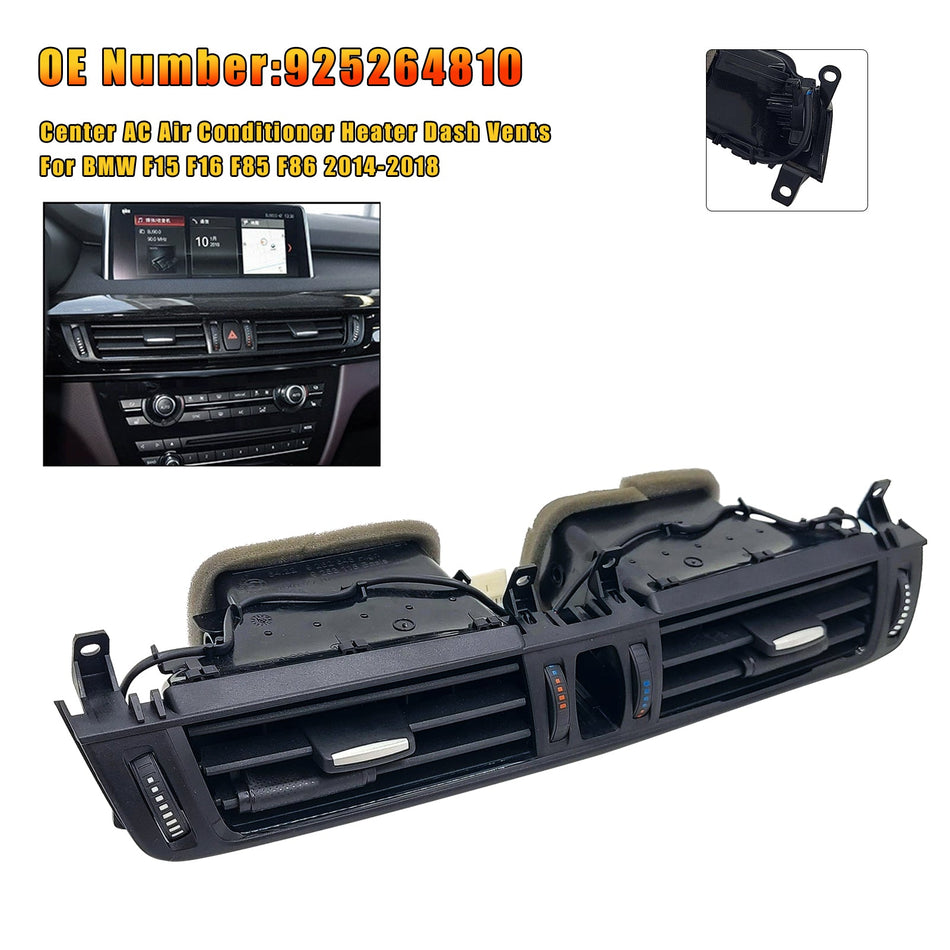 センターACエアコンヒーターダッシュベント 925264810 BMW F15 F16 2015-2018用
