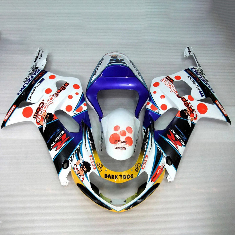 スズキ GSXR1000 2000-2002 K1 K2 用 インジェクションフェアリングキット ボディワーク プラスチック ABS