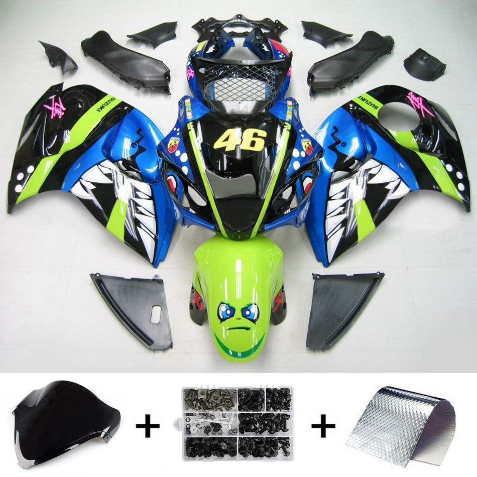 2008-2020 スズキ ハヤブサ GSX1300 アモトパーツ インジェクションフェアリングキット ボディワーク プラスチック ABS #104