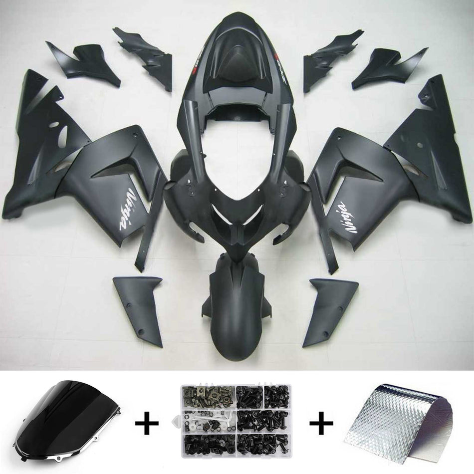 2004-2005 カワサキ ZX10R Amotopart インジェクションフェアリングキット ボディワーク プラスチック ABS #109