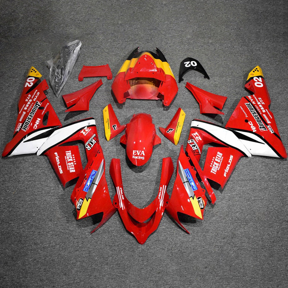 インジェクションフェアリングキット ボディワーク プラスチック ABS カワサキ ZX10R 2004-2005 に適合