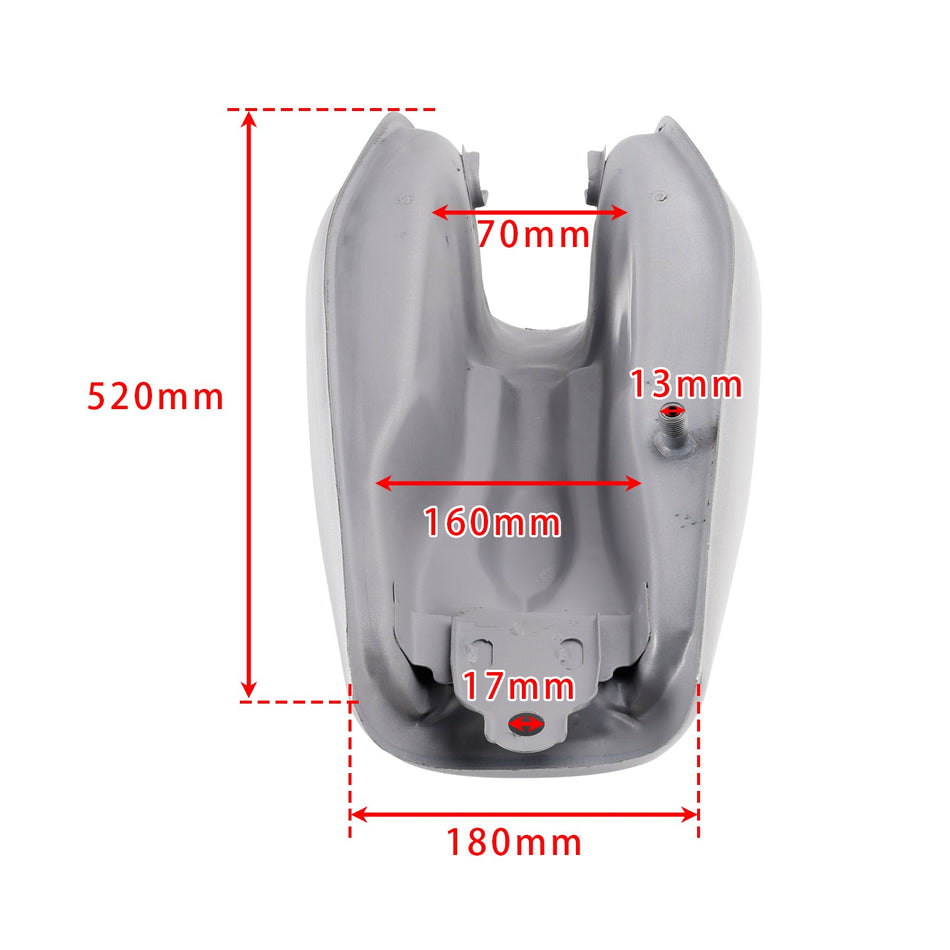 シルバーカフェレーサーガスタンクオートバイ燃料レトロクラシックボバースクランブラー用