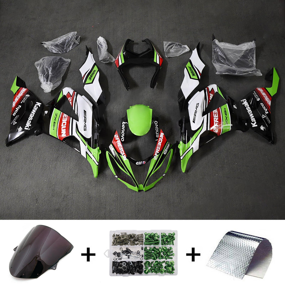 インジェクションフェアリングキット ボディワーク プラスチック ABS カワサキ ZX6R 636 2013-2018 に適合