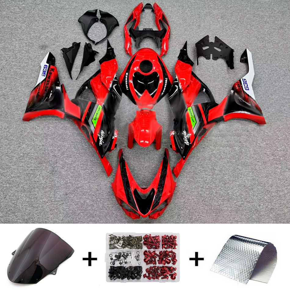 インジェクションフェアリングキット ボディワーク プラスチック ABS カワサキ ZX-6R 2024-2025 に適合