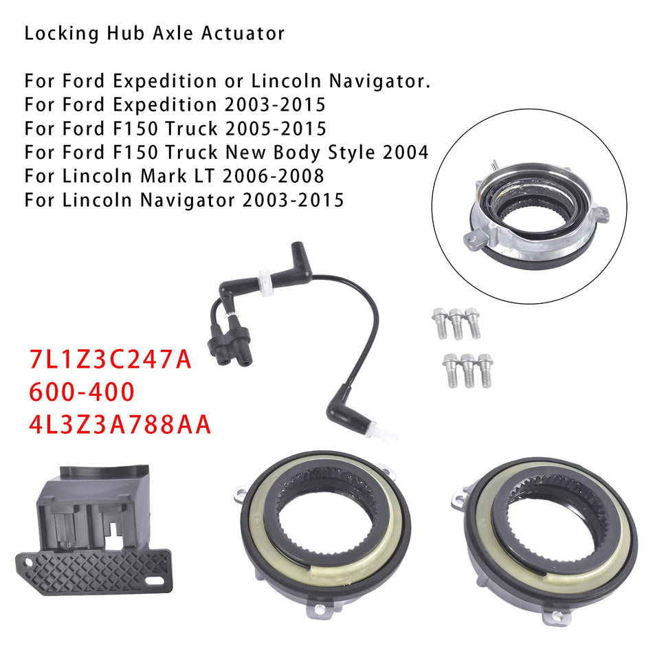 フォード エクスペディション F-150 2003-2015 用 ロック式ハブアクスルアクチュエーター 真空ソレノイドバルブ