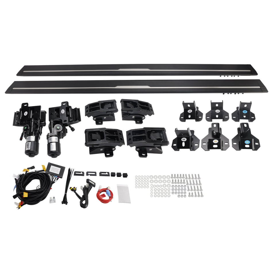 LEDトラックステップライト付き電動パワーランニングボード フォード レンジャー T7/T8 2022年モデル用