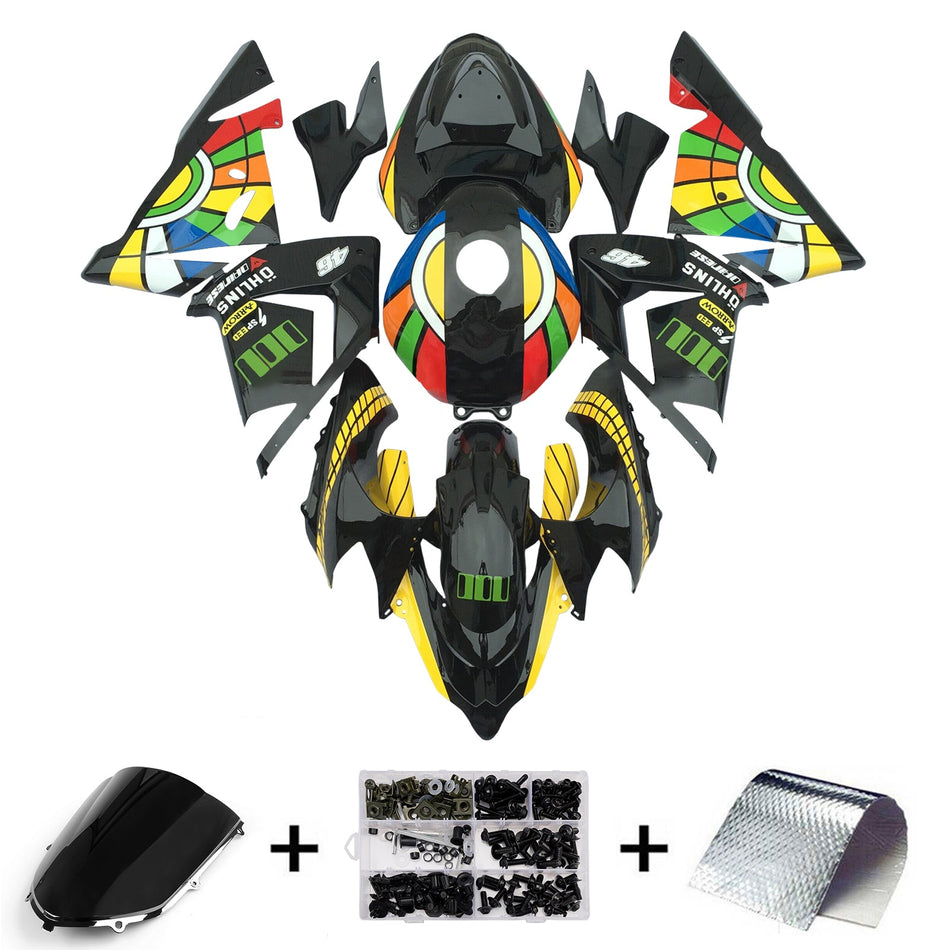 インジェクションフェアリングキット ボディワーク プラスチック ABS カワサキ ZX10R 2004-2005 に適合