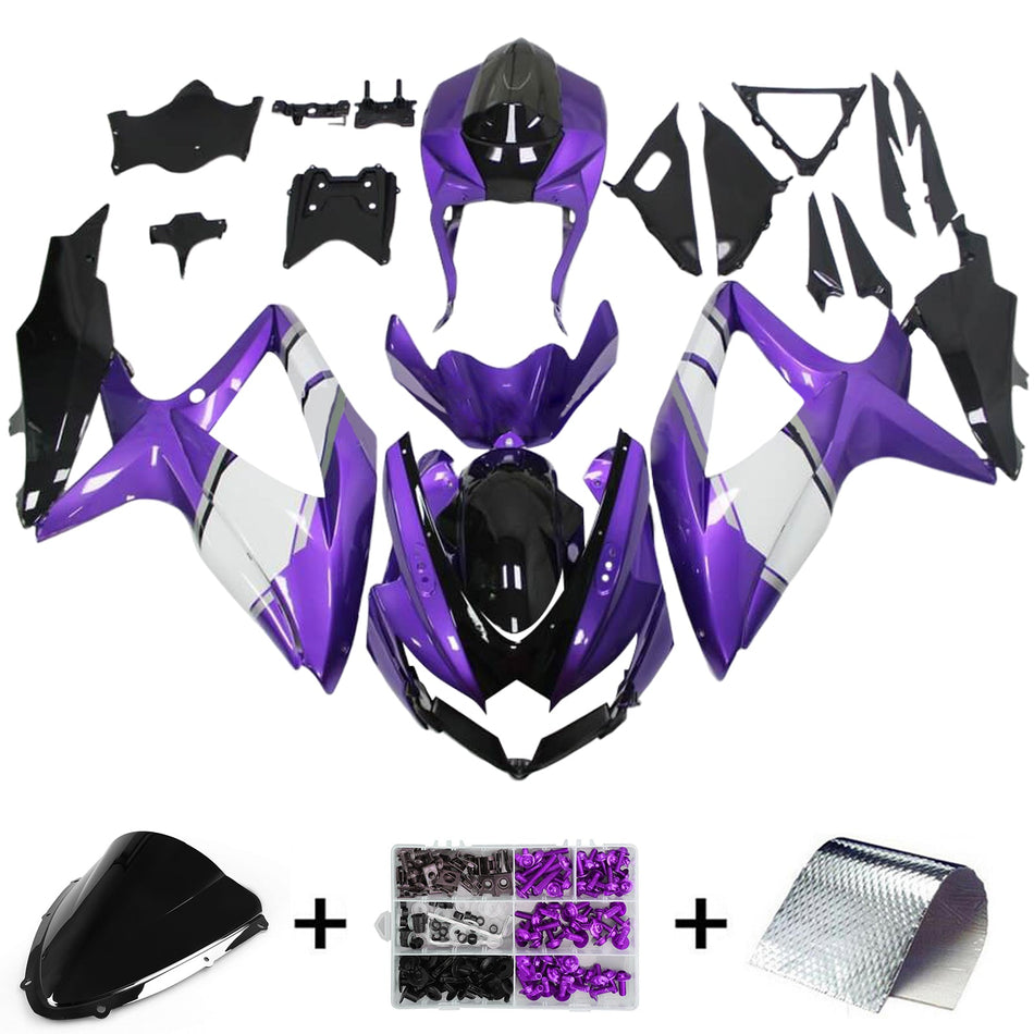 2008-2010 スズキ GSXR 600/750 K8 インジェクションフェアリングキット ボディワーク プラスチック ABS