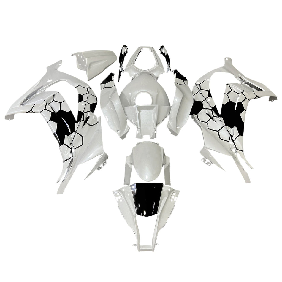 インジェクションフェアリングキット ボディワーク プラスチック ABS カワサキ ZX10R 2011-2015 に適合