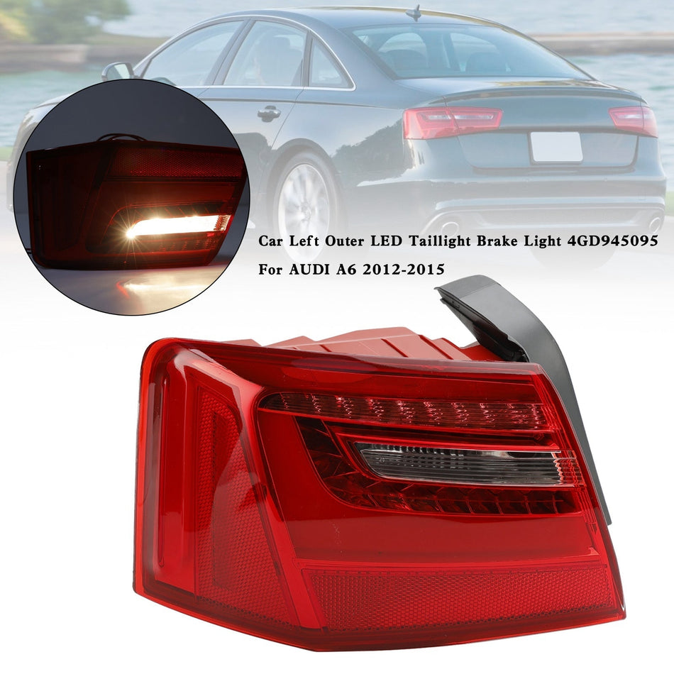 AUDI A6 2012-2015 車 左外側 LED テールライト ブレーキ ライト 4GD945095