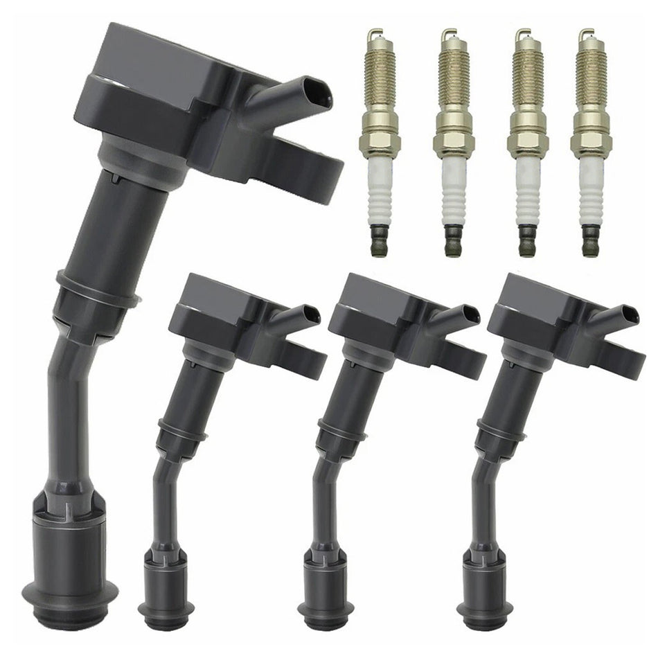 2014-2020年式フォード フュージョン l4 1.5L用 イグニッションコイル4個 + スパークプラグ4個 UF735 DS7Z12029B