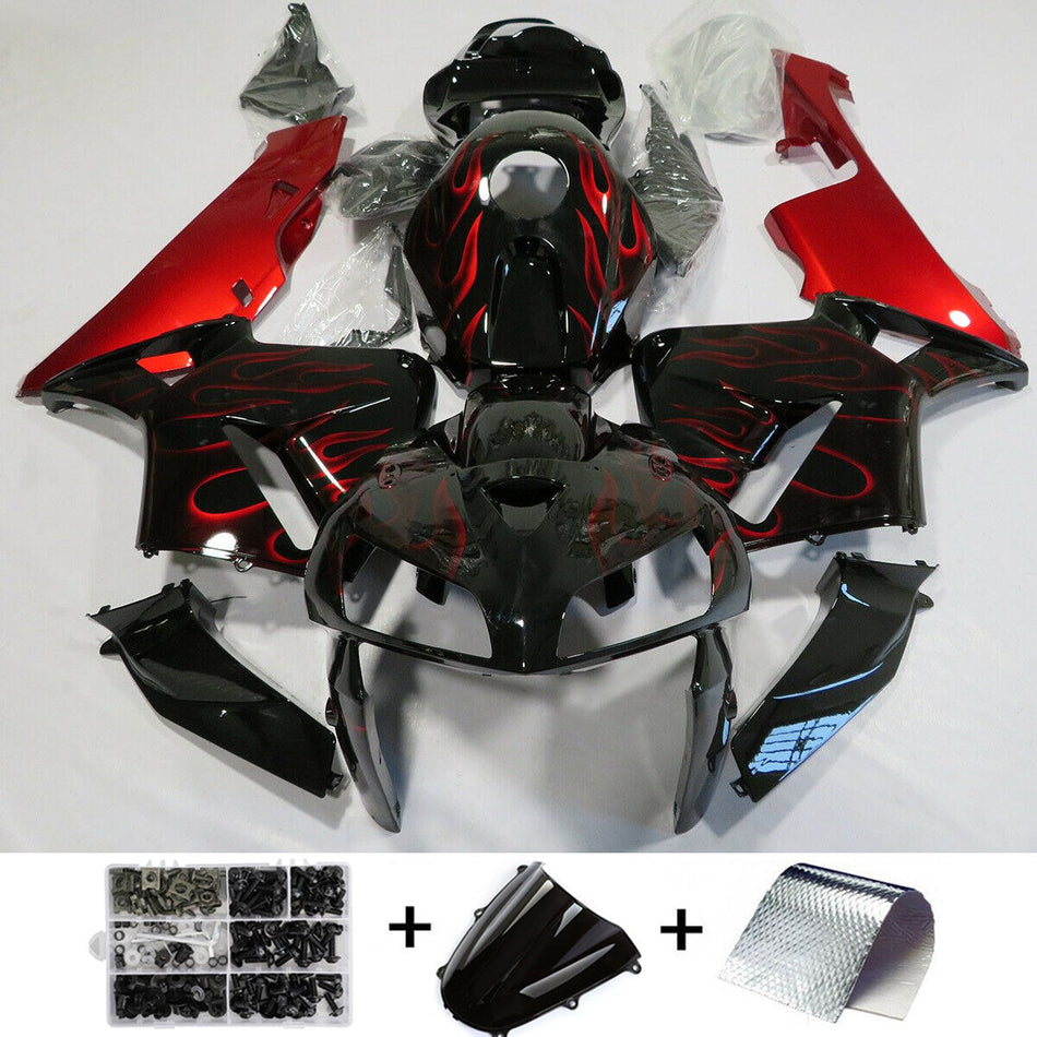 2005-2006 ホンダ CBR600RR フェアリング レッド ブラック キット