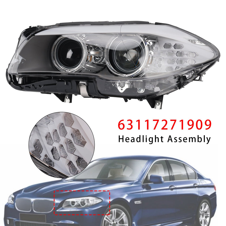 2010-2013年式 BMW 5シリーズ F10 セダン用 キセノンLEDデイタイムランニングライト 左ヘッドライト（AFSなし） 63117271909