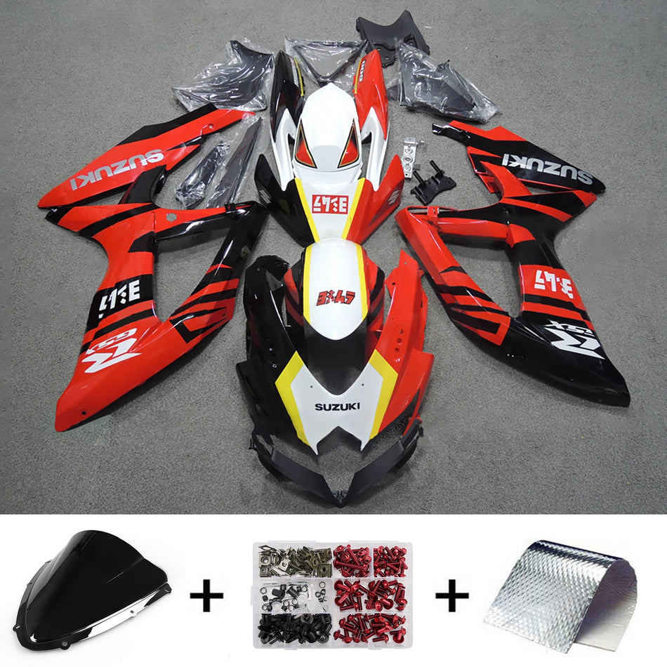 スズキ GSXR 600/750 2008-2010 K8 用 インジェクションフェアリングキット ボディワーク プラスチック ABS
