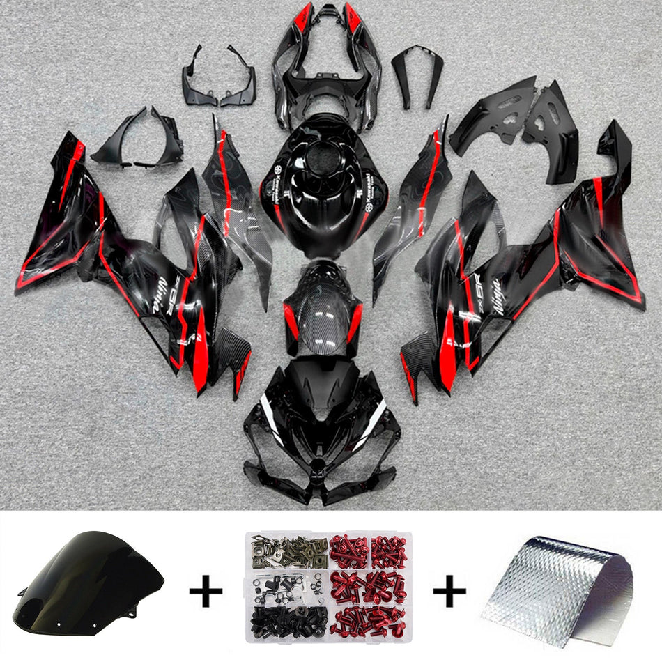 インジェクションフェアリングキット ボディワーク プラスチック ABS カワサキ ZX6R 2019-2023 に適合