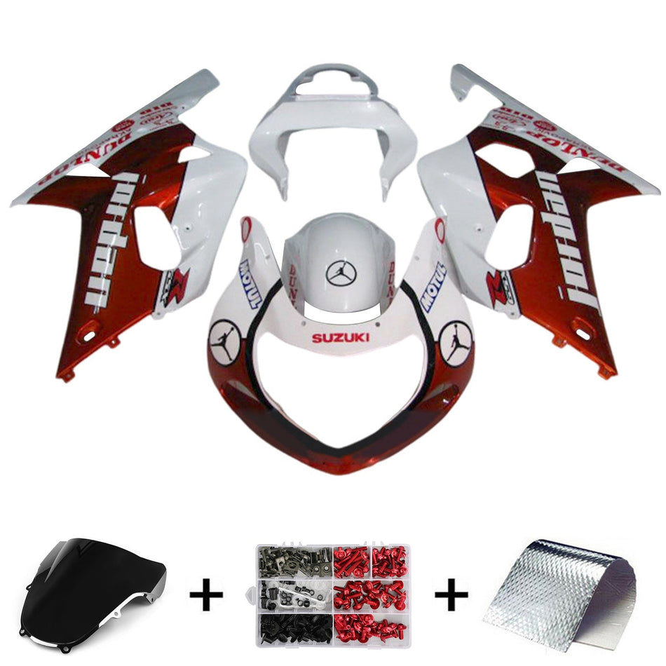 2000-2002 スズキ GSXR1000 K1 K2 フェアリングキット ボディワーク プラスチック ABS