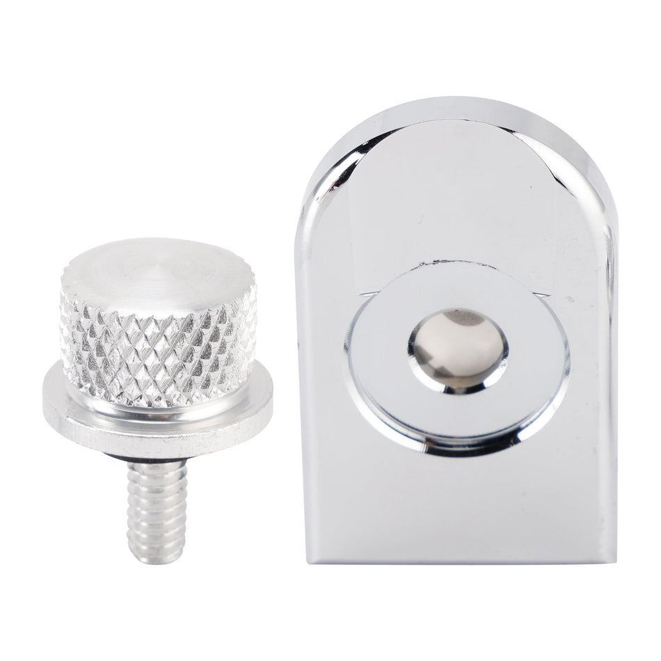 1/4インチ-20 シルバー シートボルト スクリュープレート リリースキット ツーリング ソフテイル ダイナ 96-23用