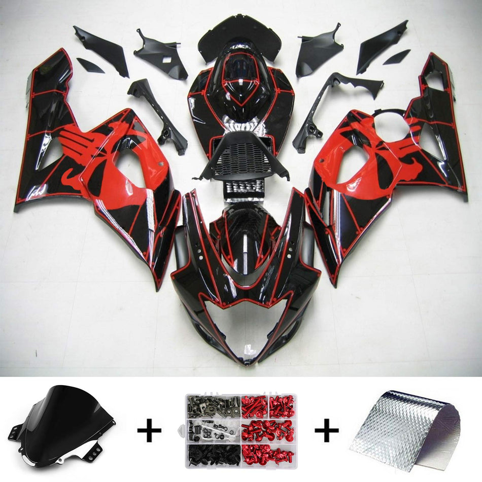 2005-2006 スズキ GSXR1000 K5 Amotopart インジェクションフェアリングキット ボディワーク プラスチック ABS #107