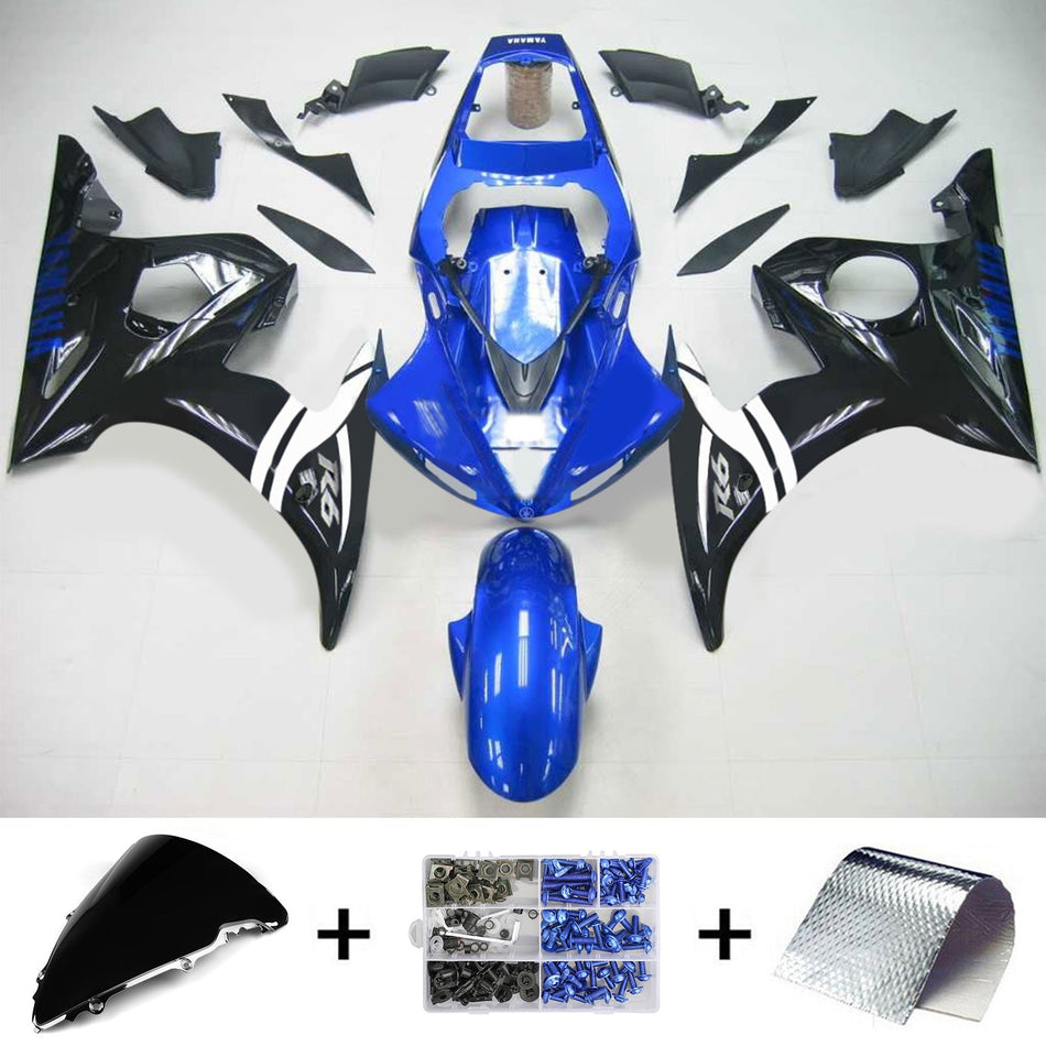 2003-2004 ヤマハ YZF 600 R6 2006-2009 R6S Amotopart インジェクションフェアリングキット ボディワーク プラスチック ABS #113