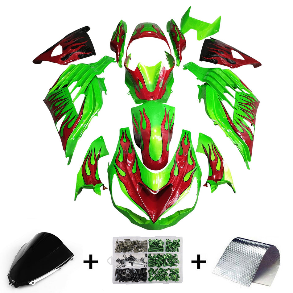 インジェクションフェアリングキット ボディワーク Kawasaki ZX14R ZZR1400 2012-2025 に適合