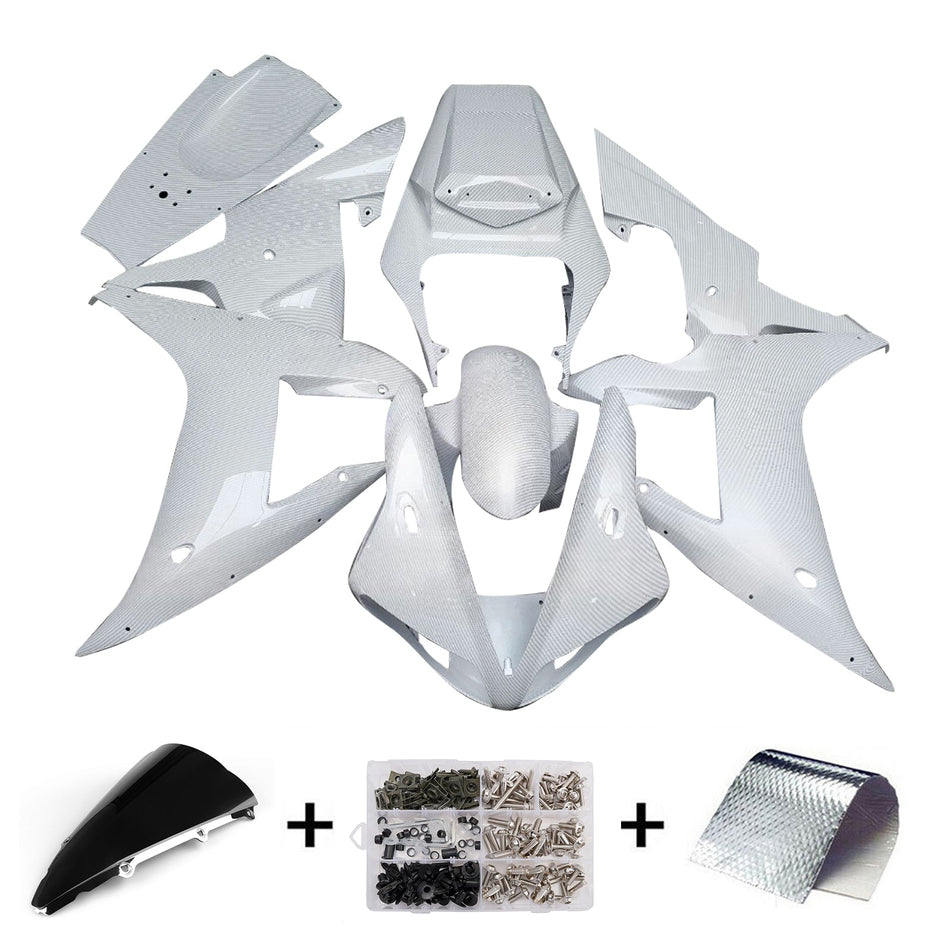 インジェクションフェアリングキット ボディワーク プラスチック ABS ヤマハ YZFR1 YZF-R1 2002-2003用
