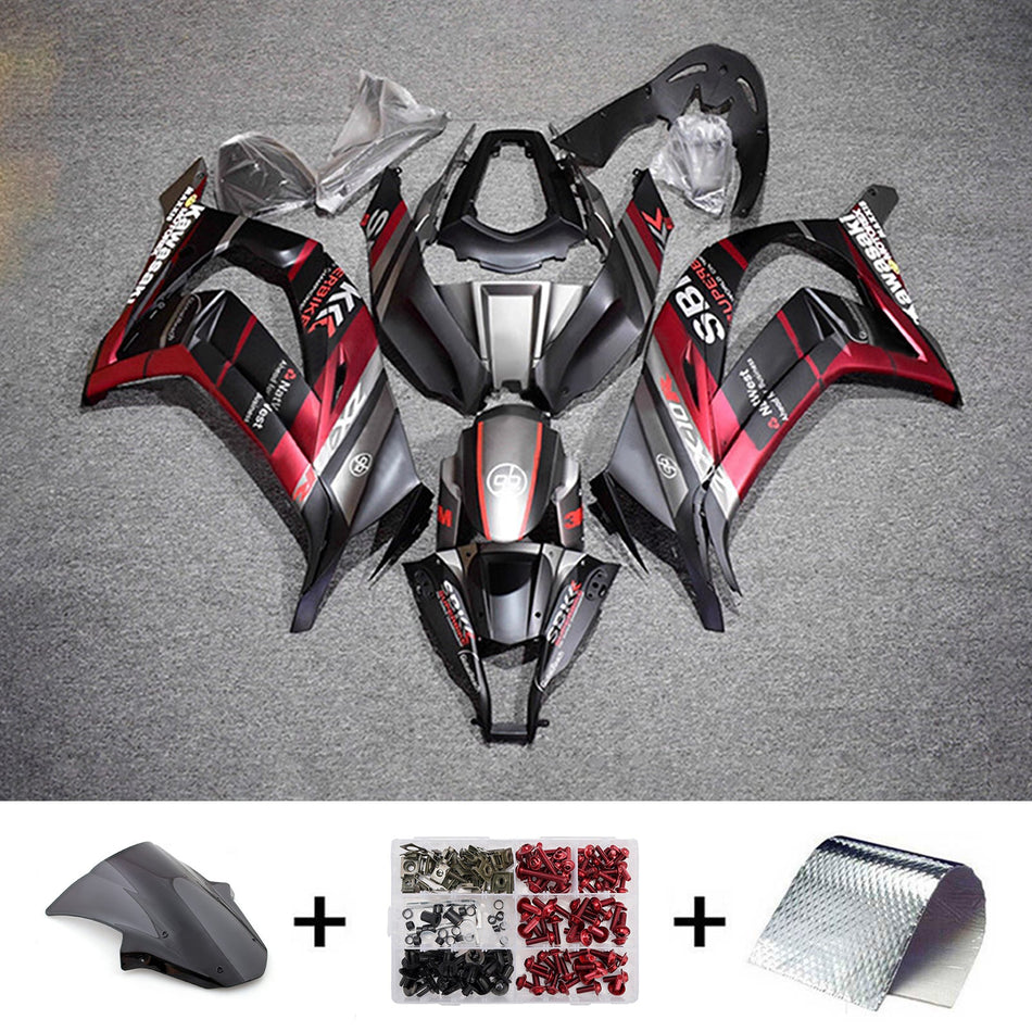 インジェクションフェアリングキット ボディワーク プラスチック ABS カワサキ ZX10R 2011-2015 に適合