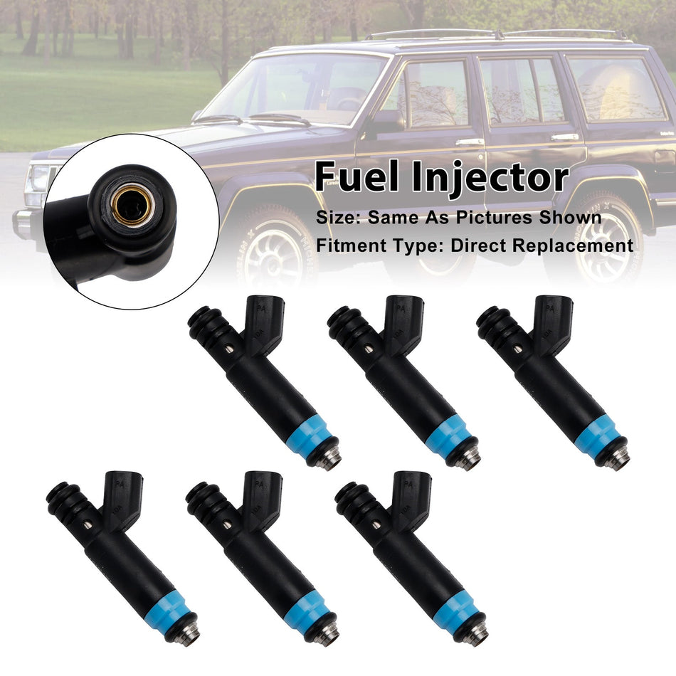 ジープ 4.0L I6 1999-2004 ダッジ ラム 04854181 0280155784 用 燃料インジェクター 6個