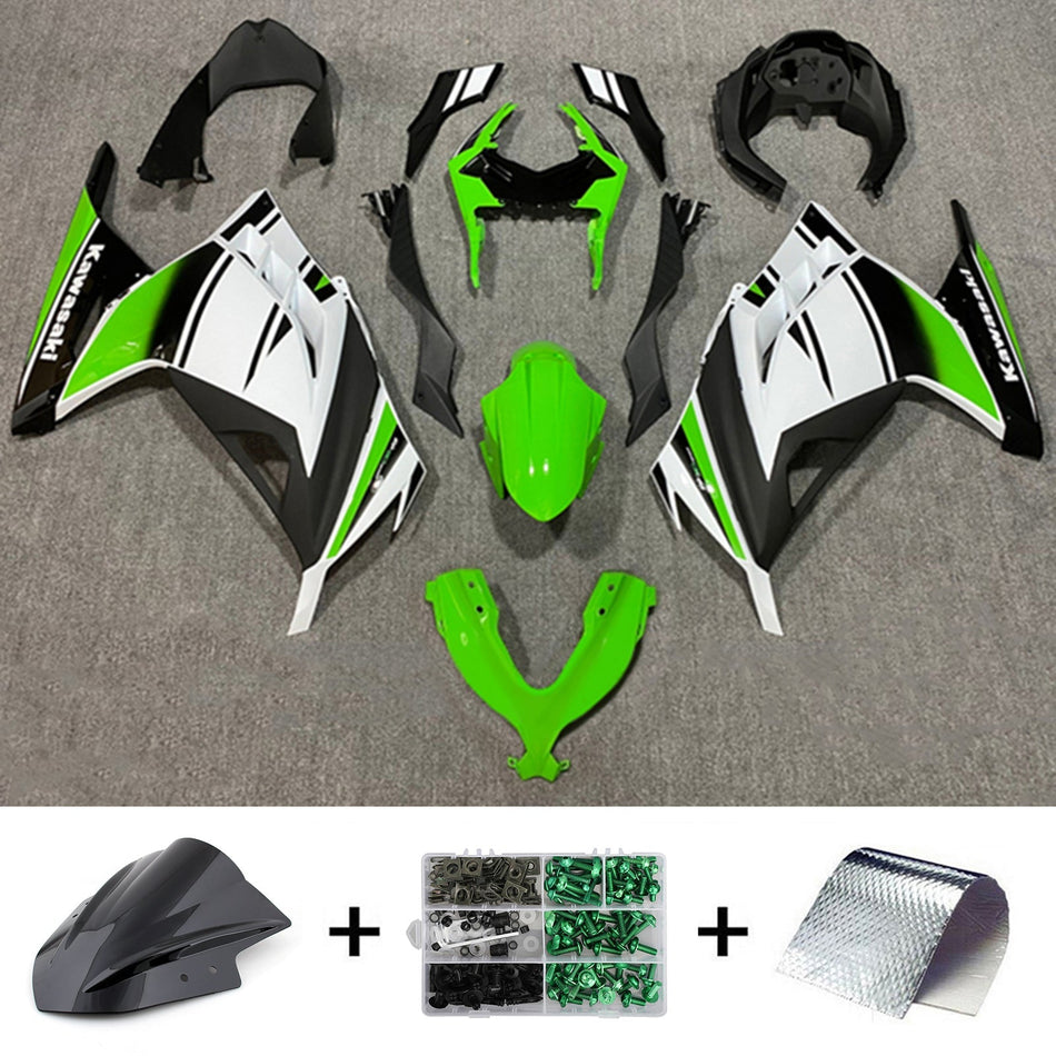 2013-2024 カワサキ EX300/Ninja300 インジェクションフェアリングキット ボディワーク プラスチック ABS