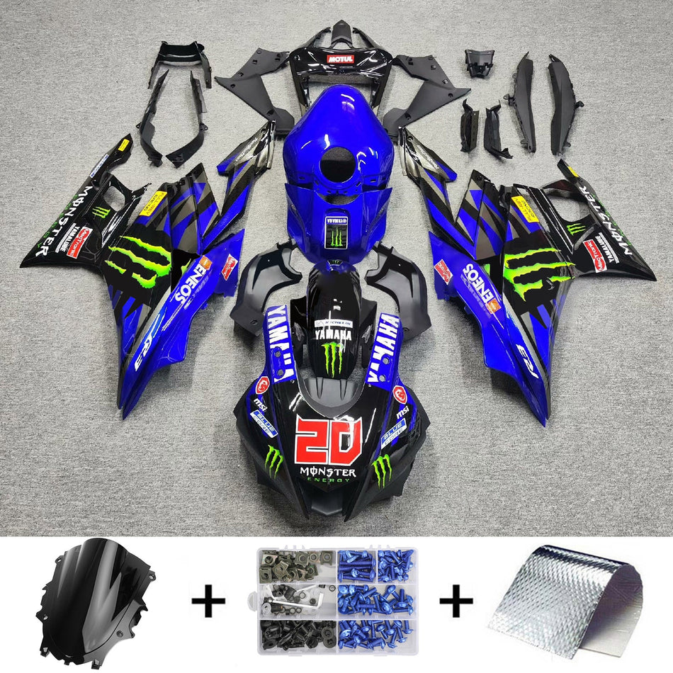 2022-2023 ヤマハ YZF-R3 R25 インジェクションフェアリングキット ボディワーク プラスチック ABS